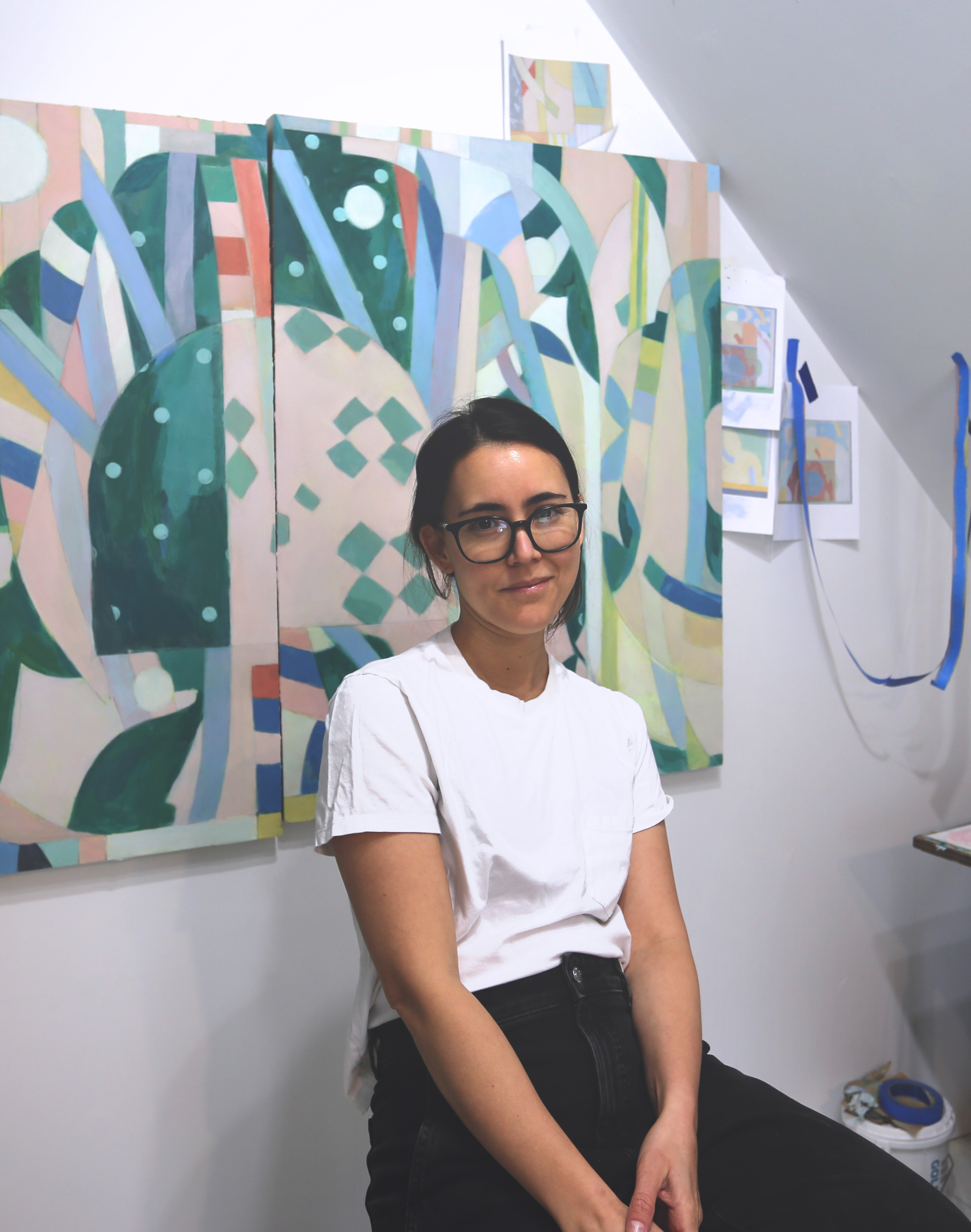 Keri Kimura in studio